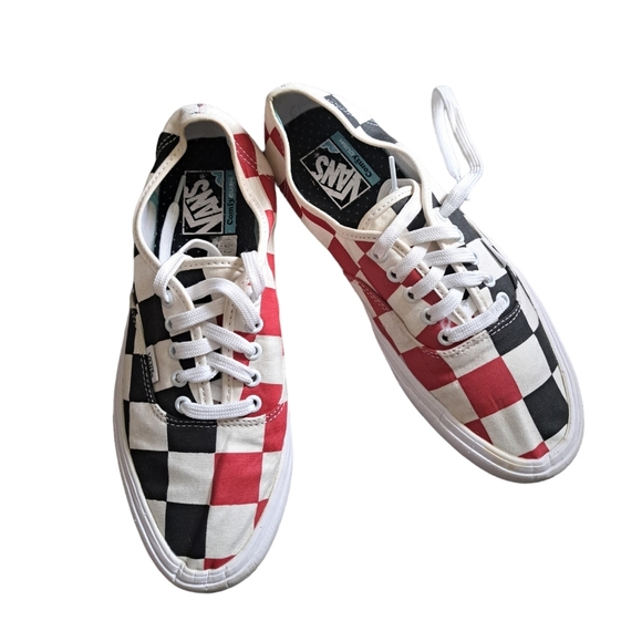 VANS Off the Wall Comfy Cush check sneakers low shoes preppy artsy mens 9 - Picture 11 of 16